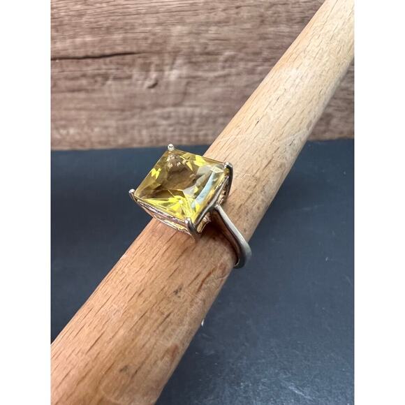 SOLD 
NEW size 7 lemon quartz citrine sterling silver ring 5.05 grams - Picture 15 of 16